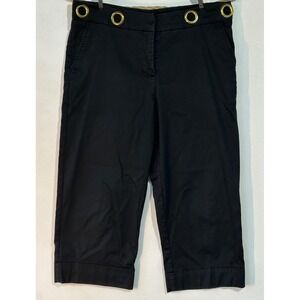 Multiples‎ Capris Grommet Waistband Womens 10P Black Excellent